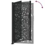 Puerta de jardín diseño llama acero negro 105x180 cm de , Puertas de jardín - Ref: Foro24-4100992, Precio: 255,58 €, Descuent...