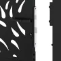 Puerta de jardín diseño llama acero negro 105x180 cm de , Puertas de jardín - Ref: Foro24-4100992, Precio: 255,58 €, Descuent...
