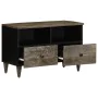 Mueble de TV madera maciza de mango gris claro 70x33,5x46 cm de , Almacenamiento para CD y DVD - Ref: Foro24-4017793, Precio:...