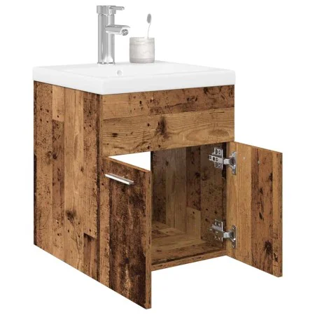 Mueble fregadero con lavabo y grifo empotrados madera vieja de , Muebles de baño - Ref: Foro24-3328905, Precio: 159,85 €, Des...