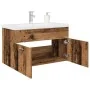 Mueble lavabo con lavabo integrado y grifo madera vieja de , Muebles de baño - Ref: Foro24-3328907, Precio: 221,39 €, Descuen...
