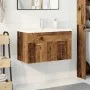 Mueble lavabo con lavabo integrado y grifo madera vieja de , Muebles de baño - Ref: Foro24-3328907, Precio: 221,39 €, Descuen...