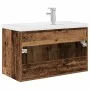 Mueble lavabo con lavabo integrado y grifo madera vieja de , Muebles de baño - Ref: Foro24-3328907, Precio: 221,39 €, Descuen...