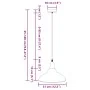 Lámpara colgante regulable en altura E27 negro brillante Ø 31cm de , Lámparas - Ref: Foro24-4103435, Precio: 31,80 €, Descuen...