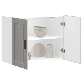 Armario de pared de cocina Porto gris sonoma madera ingeniería de , Armarios de cocina - Ref: Foro24-854073, Precio: 75,66 €,...