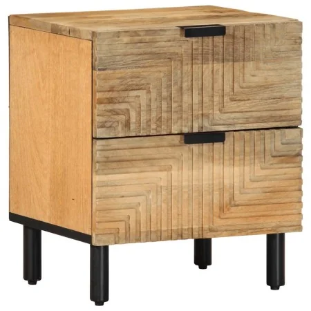 Mesilla de noche marrón 40x33x46 cm madera maciza mango de , Mesitas de noche - Ref: Foro24-4017718, Precio: 79,52 €, Descuen...