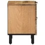 Mesilla de noche marrón 40x33x46 cm madera maciza mango de , Mesitas de noche - Ref: Foro24-4017718, Precio: 79,52 €, Descuen...