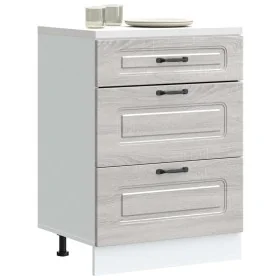 Mueble bajo de cocina Kalmar gris sonoma madera de ingeniería de , Armarios de cocina - Ref: Foro24-854285, Precio: 120,54 €,...