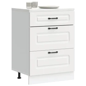 Mueble bajo de cocina Kalmar madera de ingeniería blanca de , Armarios de cocina - Ref: Foro24-854279, Precio: 120,35 €, Desc...