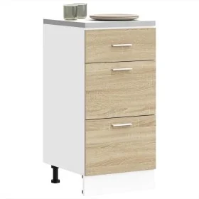 Armario bajo de roble Sonoma 40x46x81,5 cm madera de ingeniería de , Armarios de cocina - Ref: Foro24-854213, Precio: 87,79 €...