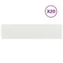Bordes para césped 20 uds acero laminado frío blanco 25x103 cm by , Garden edging and edging - Ref: Foro24-860173, Price: 113...