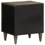 Mesitas noche 2 uds madera maciza mango gris claro 40x33x46 cm de , Mesitas de noche - Ref: Foro24-4017791, Precio: 126,22 €,...