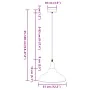 Lámpara colgante regulable en altura E27 verde brillante Ø 31cm de , Lámparas - Ref: Foro24-4103437, Precio: 35,33 €, Descuen...