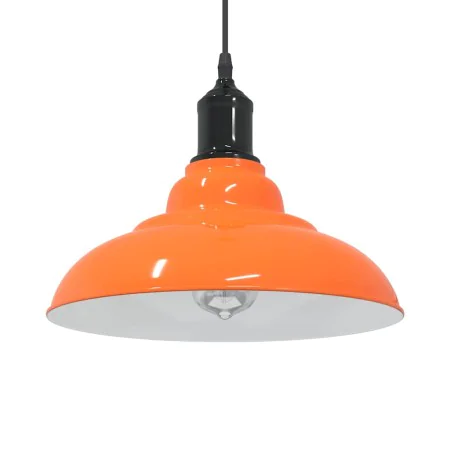 Lámpara colgante regulable altura E27 naranja brillante Ø 31cm by , Lamps - Ref: Foro24-4103440, Price: 45,46 €, Discount: %