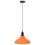 Lámpara colgante regulable altura E27 naranja brillante Ø 31cm by , Lamps - Ref: Foro24-4103440, Price: 45,46 €, Discount: %