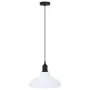 Lámpara colgante regulable altura E27 blanco brillante Ø 31cm de , Lámparas - Ref: Foro24-4103442, Precio: 33,47 €, Descuento: %