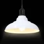 Lámpara colgante regulable altura E27 blanco brillante Ø 31cm de , Lámparas - Ref: Foro24-4103442, Precio: 33,47 €, Descuento: %