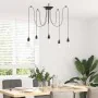 Lámpara colgante con 5 portalámparas E27 metal negro de , Lámparas - Ref: Foro24-4103454, Precio: 33,64 €, Descuento: %
