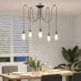Lámpara colgante con 5 portalámparas E27 metal negro de , Lámparas - Ref: Foro24-4103454, Precio: 33,64 €, Descuento: %