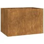 Jardinera oxidada 120x80x80 cm acero corten de , Maceteros y jardineras - Ref: Foro24-860793, Precio: 129,51 €, Descuento: %