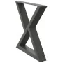 Patas para mesa de centro 2 uds acero antracita 50x(42-43,3) cm de , Patas para mesas - Ref: Foro24-4012706, Precio: 74,54 €,...