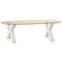 Patas para mesa de centro 2unidades acero blanco 40x(30-31,3)cm de , Patas para mesas - Ref: Foro24-4012681, Precio: 65,97 €,...