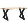 Patas para mesa de centro 2 uds acero negro 50x(42-43,3) cm de , Patas para mesas - Ref: Foro24-4012704, Precio: 77,71 €, Des...