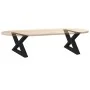 Patas para mesa de centro 2 unidades acero negro 60x(30-31,3)cm de , Patas para mesas - Ref: Foro24-4012688, Precio: 73,42 €,...