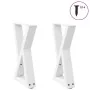 Patas de mesa de centro 2uds acero blanco 28x(42-43,3) cm de , Patas para mesas - Ref: Foro24-4012697, Precio: 65,80 €, Descu...