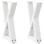 Patas de mesa de centro 2uds acero blanco 28x(42-43,3) cm de , Patas para mesas - Ref: Foro24-4012697, Precio: 65,80 €, Descu...