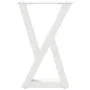 Patas de mesa de centro 2uds acero blanco 28x(42-43,3) cm de , Patas para mesas - Ref: Foro24-4012697, Precio: 65,80 €, Descu...
