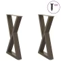 Patas para mesa de comedor 2 uds acero natural 50x(72-73,3) cm de , Patas para mesas - Ref: Foro24-4012719, Precio: 99,39 €, ...