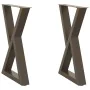 Patas para mesa de comedor 2 uds acero natural 50x(72-73,3) cm de , Patas para mesas - Ref: Foro24-4012719, Precio: 99,39 €, ...