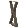 Patas para mesa de comedor 2 uds acero natural 50x(72-73,3) cm de , Patas para mesas - Ref: Foro24-4012719, Precio: 99,39 €, ...