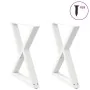 Patas para mesa de comedor 2 uds blanco 70x(72-73,3) cm de , Patas para mesas - Ref: Foro24-4012725, Precio: 117,88 €, Descue...