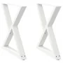 Patas para mesa de comedor 2 uds blanco 70x(72-73,3) cm de , Patas para mesas - Ref: Foro24-4012725, Precio: 117,88 €, Descue...