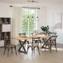 Patas para mesa de comedor 2 uds acero blanco 90x(72-73,3) cm de , Patas para mesas - Ref: Foro24-4012733, Precio: 129,77 €, ...