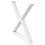Patas para mesa de comedor 2 uds acero blanco 90x(72-73,3) cm de , Patas para mesas - Ref: Foro24-4012733, Precio: 129,77 €, ...