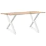 Patas para mesa de comedor 2 uds acero blanco 90x(72-73,3) cm de , Patas para mesas - Ref: Foro24-4012733, Precio: 129,77 €, ...