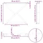 Patas para mesa de comedor 2 uds acero blanco 90x(72-73,3) cm de , Patas para mesas - Ref: Foro24-4012733, Precio: 129,77 €, ...