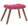 Sillón de relax con reposapiés terciopelo rojo tinto de , Sillones - Ref: Foro24-4016826, Precio: 103,59 €, Descuento: %