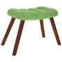 Sillón de relax con reposapiés terciopelo verde claro de , Sillones - Ref: Foro24-4016824, Precio: 134,94 €, Descuento: %