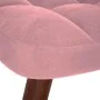 Mecedora con taburete de terciopelo rosa de , Mecedoras - Ref: Foro24-4016847, Precio: 183,75 €, Descuento: %