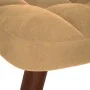 Mecedora con taburete de terciopelo marrón de , Mecedoras - Ref: Foro24-4016851, Precio: 140,20 €, Descuento: %