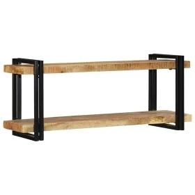 Estante de pared madera maciza de mango 110x33x45 cm de , Almacenamiento para CD y DVD - Ref: Foro24-4017488, Precio: 142,34 ...