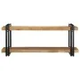 Estante de pared madera maciza de mango 110x33x45 cm de , Almacenamiento para CD y DVD - Ref: Foro24-4017488, Precio: 142,34 ...