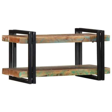 Estante de pared multicolor de madera maciza reciclada de , Almacenamiento para CD y DVD - Ref: Foro24-4017483, Precio: 72,65...