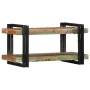 Estante de pared multicolor de madera maciza reciclada de , Almacenamiento para CD y DVD - Ref: Foro24-4017483, Precio: 72,65...