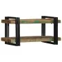 Estante de pared multicolor de madera maciza reciclada de , Almacenamiento para CD y DVD - Ref: Foro24-4017483, Precio: 72,65...