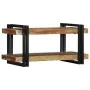 Estante de pared multicolor de madera maciza reciclada de , Almacenamiento para CD y DVD - Ref: Foro24-4017483, Precio: 72,65...